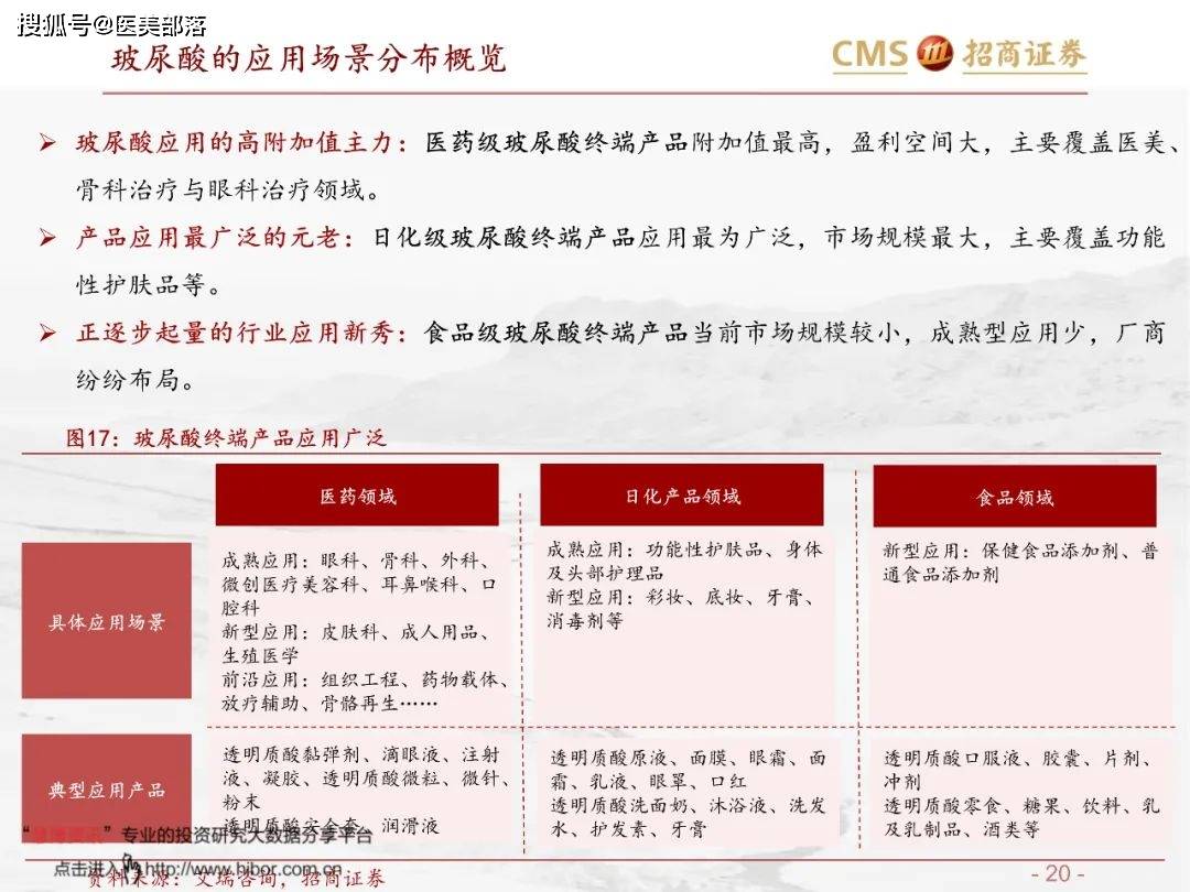 医美报告：《玻尿酸行业分析红宝书》