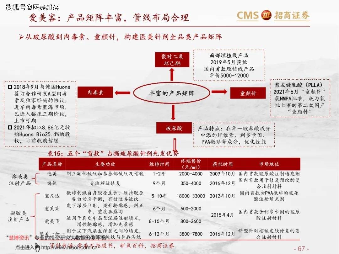 医美报告：《玻尿酸行业分析红宝书》