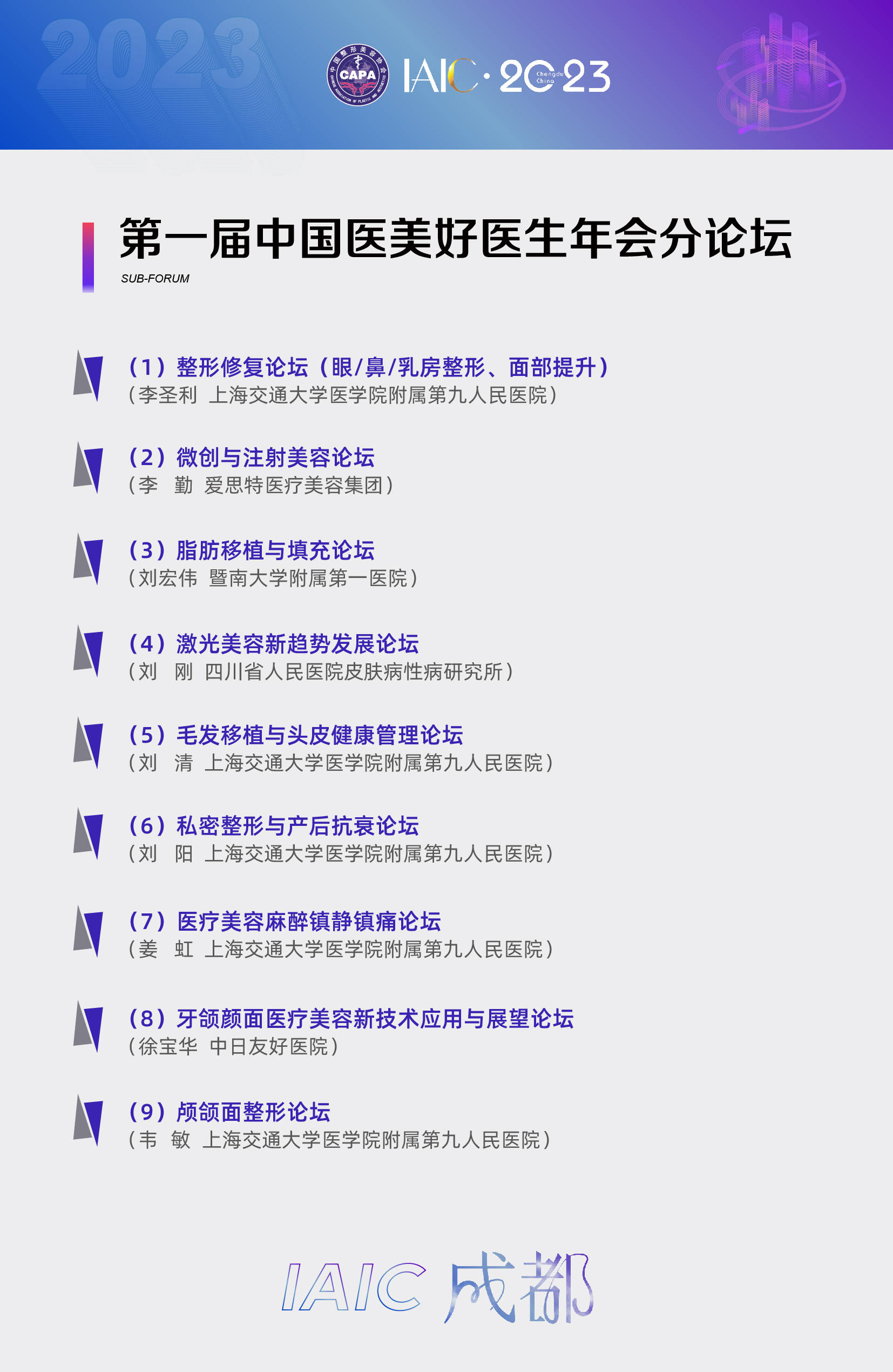 IAIC：第六届国际医美产业大会暨"医美之都"高峰会议