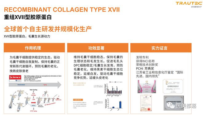 创健医疗：第2款"重组III型小分子"胶原蛋白成功获得国际INCI名称
