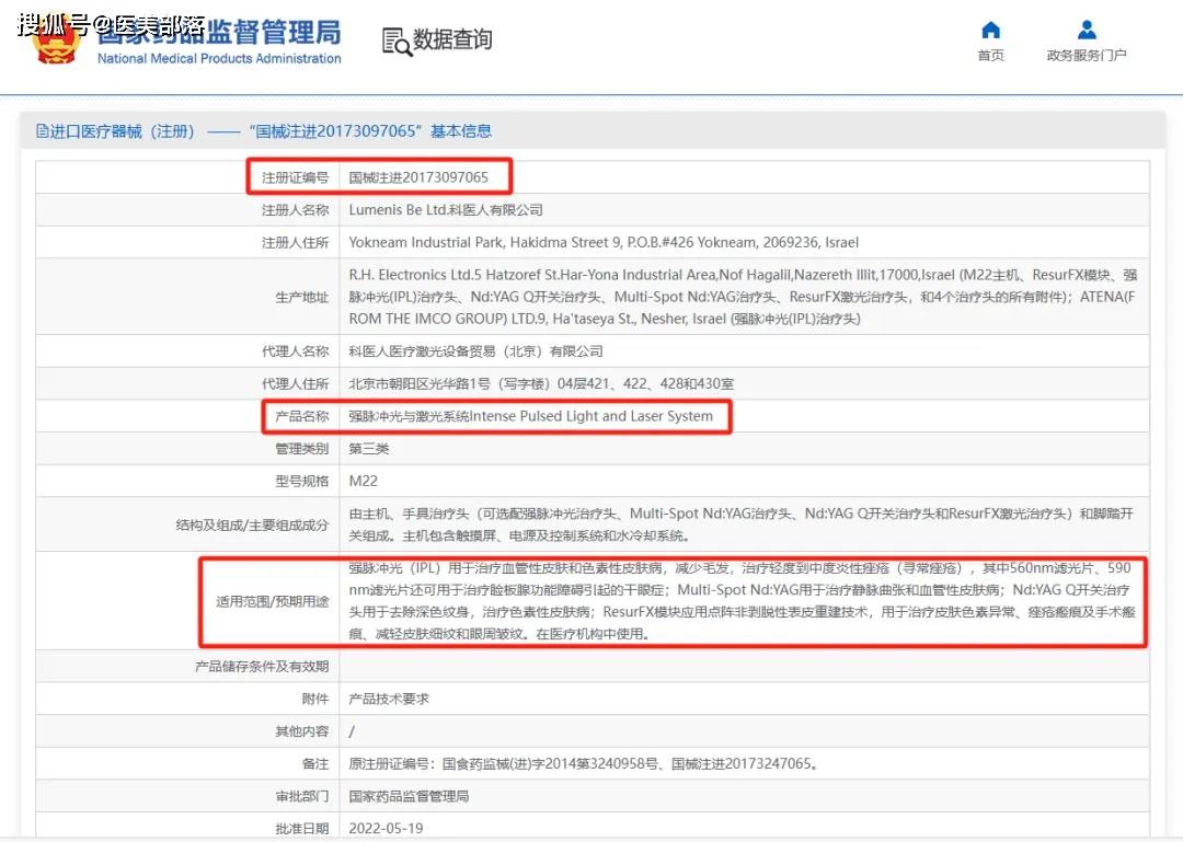科医人 | 旗下「强脉冲光与激光」治疗设备正式获批