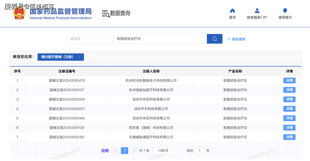 医美要闻 | 两款「射频皮肤治疗仪」同日获批，家用「面部抗衰」日趋火热 