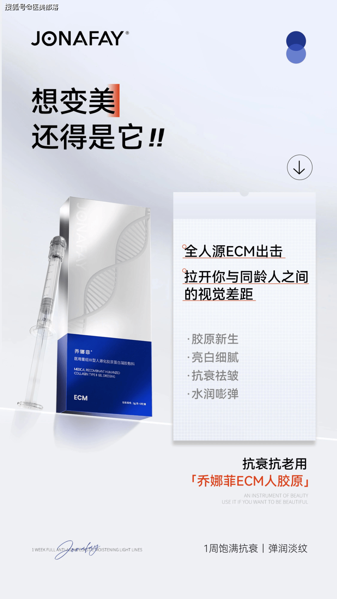 抗衰美学 | 「乔娜菲ECM人胶原」重建肌肤「支撑框架」！